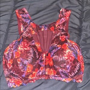 PINK - Floral Bralette